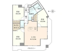 【神奈川県/横浜市鶴見区北寺尾】アドヴァンス獅子ヶ谷 間取り図