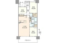 【大阪府/枚方市楠葉花園町】プラウド樟葉 間取り図
