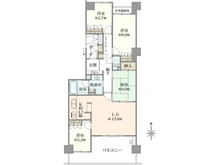 【大阪府/茨木市彩都あさぎ】ジオ彩都みなみ坂 壱番館 間取り図