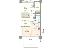 【大阪府/茨木市東宮町】プラウド茨木東宮町 間取り図