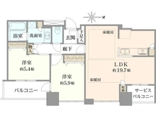 【大阪府/大阪市中央区瓦町】クレヴィアタワー大阪本町 間取り図