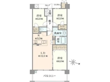 【大阪府/枚方市岡南町】プラウド枚方 間取り図