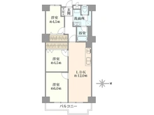 【大阪府/茨木市西駅前町】茨木グランドハイツ 間取り図