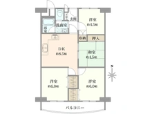 【大阪府/茨木市沢良宜西】南茨木駅前ハイタウン A棟 間取り図
