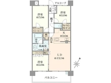 【大阪府/枚方市岡南町】プラウド枚方岡南町 間取り図