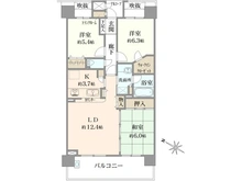 【兵庫県/神戸市東灘区本山南町】コスモシティ神戸本山 間取り図