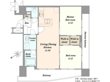 【東京都/品川区荏原】ミオカステーロ武蔵小山 間取り図