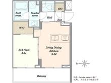 【東京都/目黒区上目黒】アクティス中目黒トリアード 間取り図