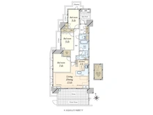 【東京都/品川区南品川】プラウド大井ゼームス坂 間取り図