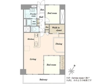 【東京都/江戸川区西葛西】コンドミニアム葛西 間取り図