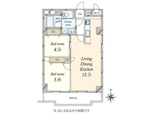 【東京都/品川区南大井】ニューハイツ大森 間取り図