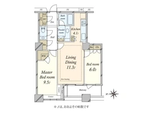 【東京都/品川区東品川】ラグナタワー 間取り図