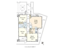 【東京都/品川区東大井】クレッセント仙台坂パークサイド 間取り図