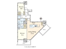 【東京都/品川区東品川】プライムパークス品川シーサイド　ザ・タワー 間取り図