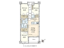 【東京都/大田区山王】プラウド山王 間取り図