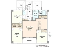 【東京都/大田区仲六郷】グランドステージ蒲田 間取り図