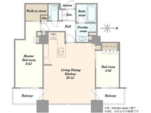 【東京都/中央区佃】センチュリーパークタワー 間取り図