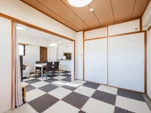 【東京都/墨田区立花】モア・ステージ墨田ラシェール 和室：奥：LDK