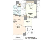 【東京都/品川区東品川】ブランズ東品川 間取り図
