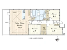 【東京都/品川区大井】ジェントリーハウス品川大井 間取り図