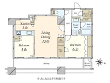 【東京都/品川区大井】ブリリア大井町ラヴィアンタワー 間取り図