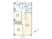 【東京都/杉並区高円寺南】迦葉中野マンション 間取り図