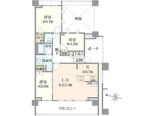 【東京都/杉並区和田】プラウド杉並和田 グランドコート 間取り図