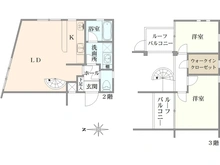 【東京都/杉並区高円寺南】k-flat 間取り図