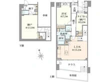 【東京都/中野区中野】ディアクオーレ中野文園 間取り図