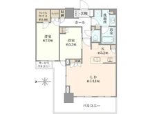 【東京都/中野区中野】パークシティ中野ザタワーエアーズ 間取り図