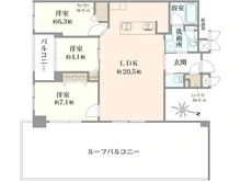【東京都/新宿区南町】ディアパーク市ヶ谷南町 間取り図