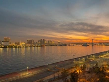 【東京都/中央区晴海】HARUMI FLAG SEA VILLAGE 晴海フラッグ A棟 眺望：夕景