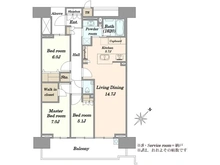 【東京都/中央区晴海】HARUMI FLAG SEA VILLAGE 晴海フラッグ A棟 間取り図