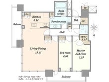【東京都/中央区晴海】ザ・パークハウス晴海タワーズ ティアロレジデンス 間取り図