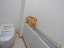 【東京都/目黒区目黒】朝日ツイン目黒 A棟 トイレ：リフォーム中　2026年2/9撮影