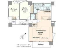 【東京都/目黒区目黒】朝日ツイン目黒 A棟 間取り図