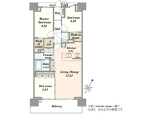 【東京都/板橋区小豆沢】スカイティアラ ウエスト 間取り図