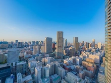 【東京都/中央区勝どき】パークタワー勝どきサウス 眺望：バルコニーから（広角あり）