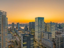 【東京都/中央区晴海】パークタワー晴海 眺望：夕景：ズーム無