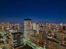 【東京都/中央区晴海】パークタワー晴海 眺望：夜景：ズームなし