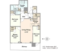 【東京都/中央区晴海】パークタワー晴海 間取り図