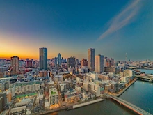 【東京都/中央区晴海】晴海アイランドトリトンスクエアビュータワー 1号棟 眺望：夜景（ズームなし）