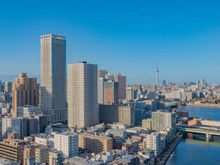 【東京都/中央区晴海】晴海アイランドトリトンスクエアビュータワー 1号棟 眺望：夜景（ズームなし）