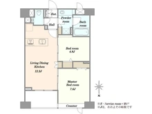 【東京都/中央区湊】レゾン　アレグレ 間取り図