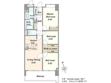 【東京都/港区海岸】クレストフォルム田町ベイフロントスクエア 間取り図