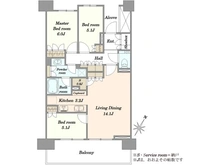 【東京都/中央区晴海】HARUMI FLAG SUN VILLAGE 晴海フラッグ C棟 間取り図