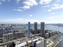 【東京都/中央区勝どき】THE TOKYO TOWERS SEA TOWER 眺望：東京湾・レインボーブリッジを望める眺望（天候による）