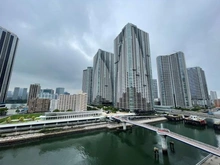 【東京都/中央区晴海】ザ・晴海レジデンス 眺望：北西向き・朝潮運河を見渡す眺望