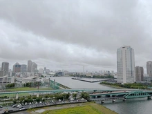 【東京都/中央区晴海】パークタワー晴海 眺望：リビングから（スカイツリーが望めます）