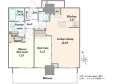 【東京都/豊島区南池袋】プラウドタワー池袋 間取り図